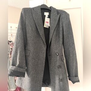 H&M blue grey blazer. New with tag